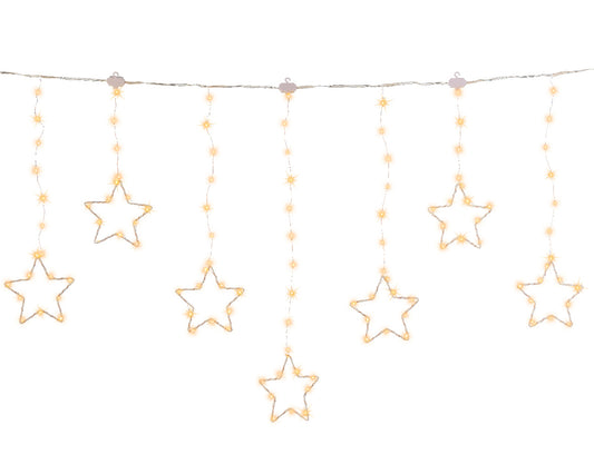 Catena luci LED esterne 120x120x60 cm