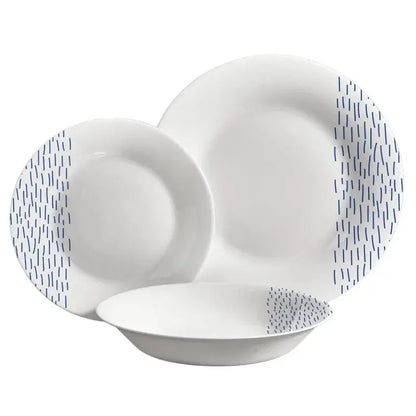 Set 18 piatti rotondi decorati