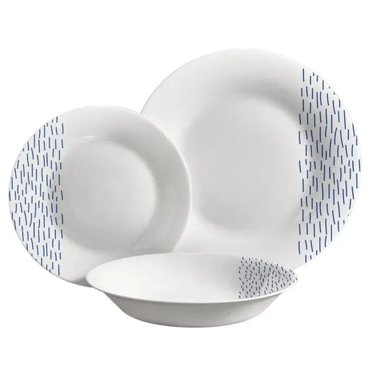 Set 18 piatti rotondi decorati