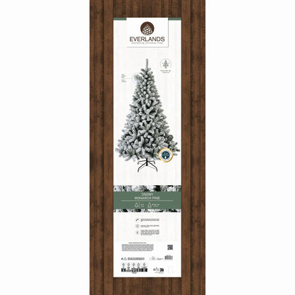 Albero di Natale Monarch Pine verde innevato Ø166 × H300 cm