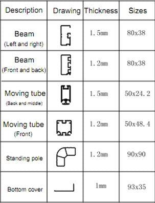 Gazebo alluminio milwaukee c-telo elettrico 3x3m x 2.5h