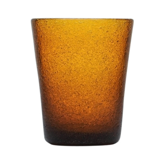 Bicchiere tumbler acqua Amber memento originale in vetro soffiato 0,25L