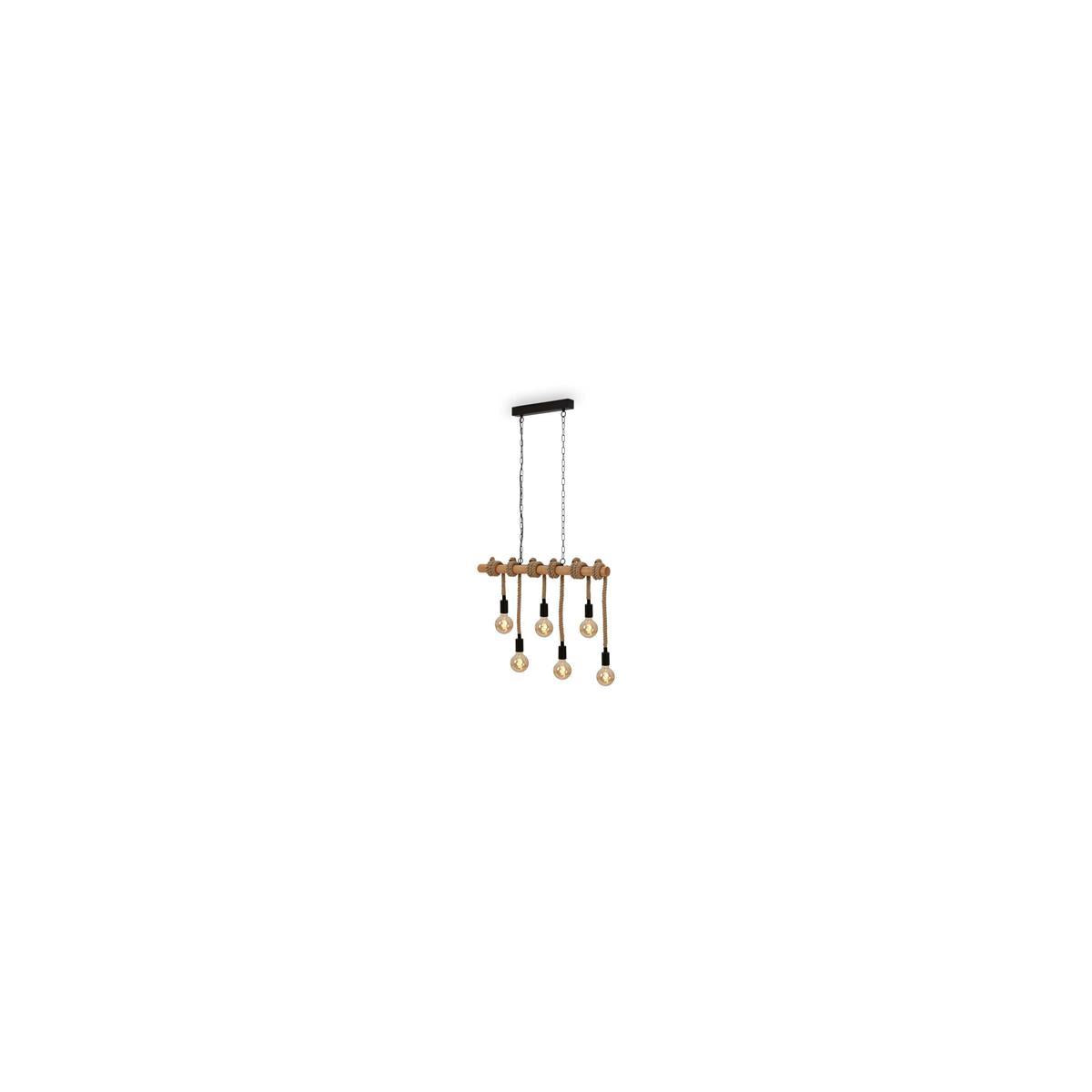 Jute sosp vint 6l e27 90cm met-leg- - tes-ne