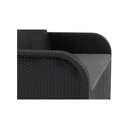 Keter set salotto da giardino Rosalie in resina con tavolino antracite