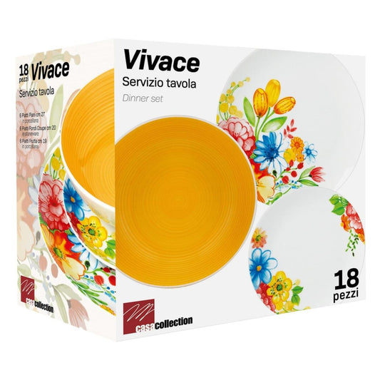 Set tavola 18 pz Vivace lavorato a mano