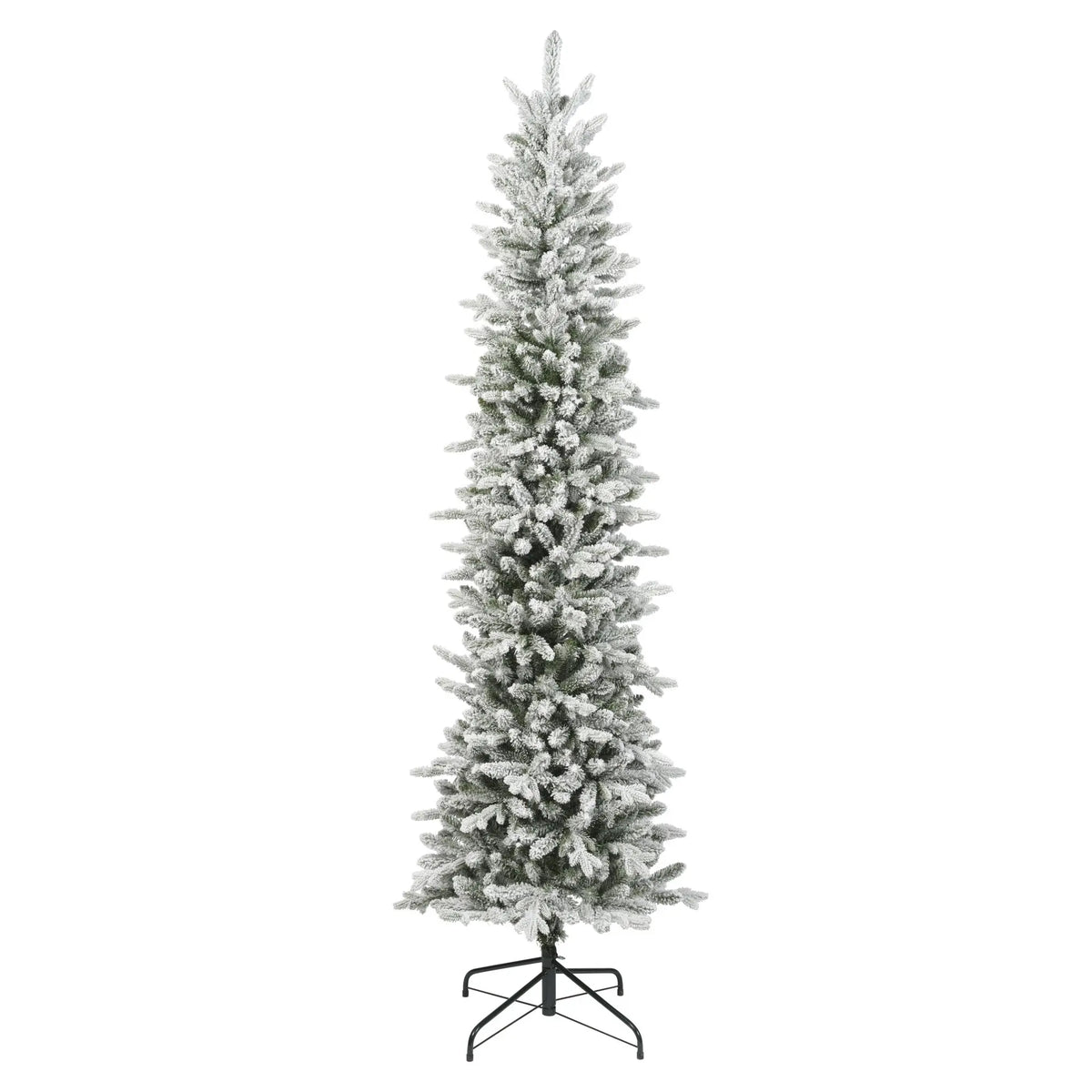 Albero di Natale Slim Fir verde innevato Ø55 × H180 cm
