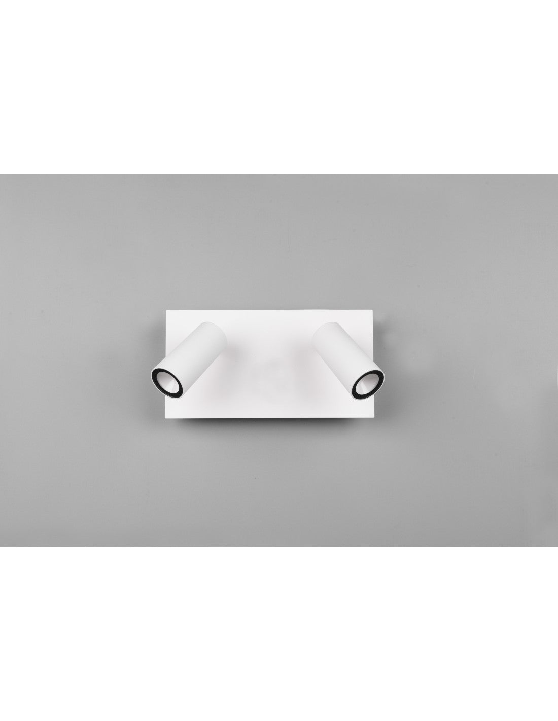 Lampada Da Parete Bianca IP54 Tunga Doppio Spot Led Orientabile Trio Lighting