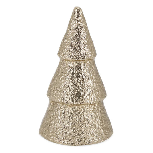 Pino decorativo Sheeny tondo oro Ø11,5 × H20 cm