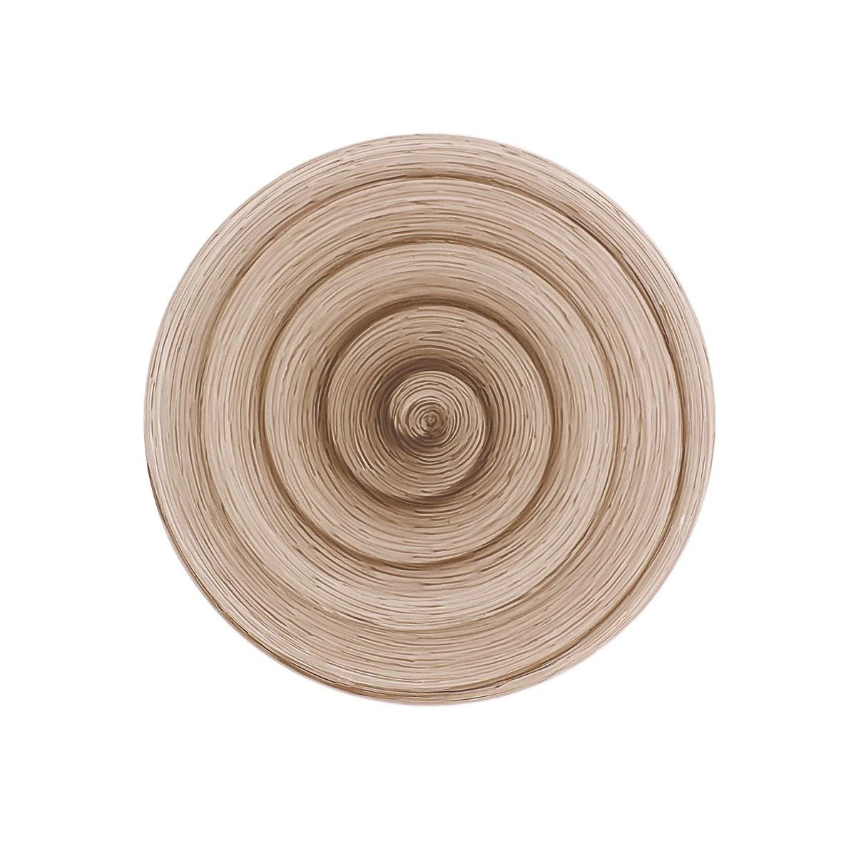 Piatto piano grey Memento Table in ceramica dipinta a mano Ø 27,5 cm