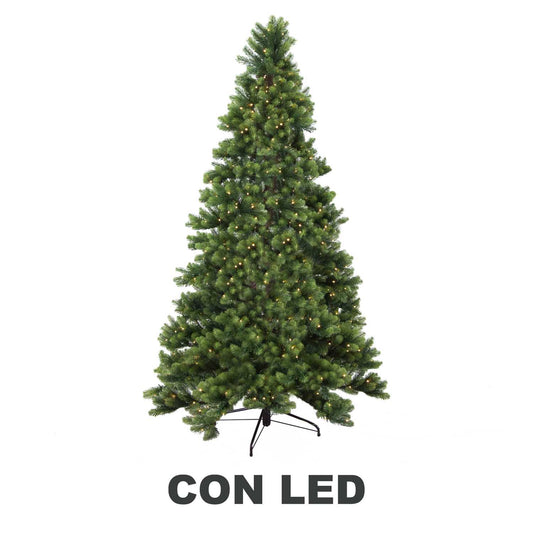 Albero monte durando 1523 rami 470 LED verde cm ø119h210