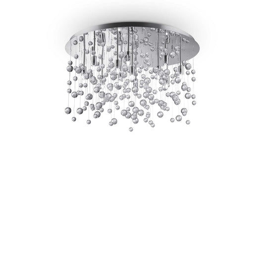 Lampada da soffitto cromo D 630 x H 315 mm