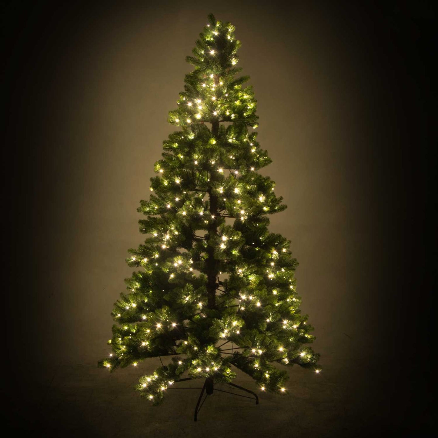 Albero monte durando 1071 rami 370 LED verde cm ø107h180