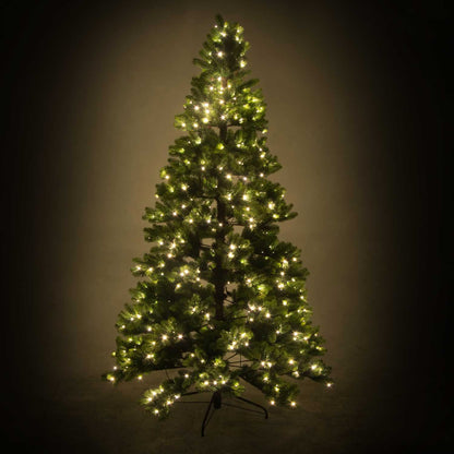 Albero monte durando 1071 rami 370 LED verde cm ø107h180