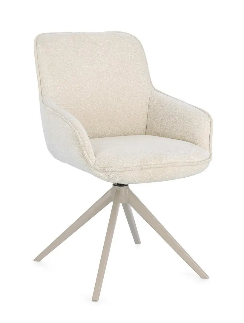 Sedia Matilda girevole con braccioli cm 57x64x84,5 h