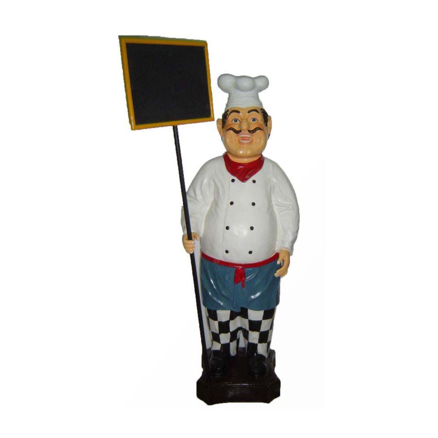 Lavagna con cuoco maxi cm 50 x 70x h 173