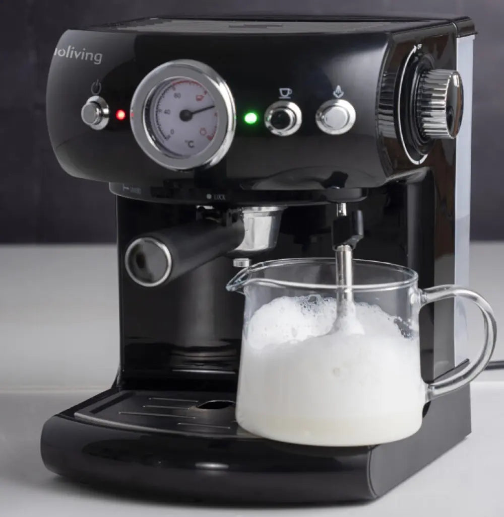 Macchina per caffè espresso 4 in 1 Multistandard 19 Bar con lancia vapore e serbatoio da 1,5 L