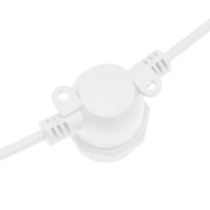 Catena luminosa 5m con 10 portalampada E27 – Cavo bianco