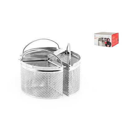 Set 3 spicchi tondi Ø  18 cm in acciaio inox di Alessandro Borghese