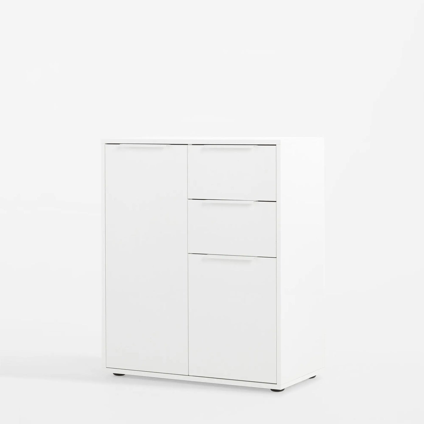 Mobile 2ante + 2 cassetti bianco lucido cm 72x35x87h