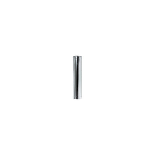 Tubo in acciaio inox AISI 304 Ø100 mm lunghezza 100 cm per canna fumaria