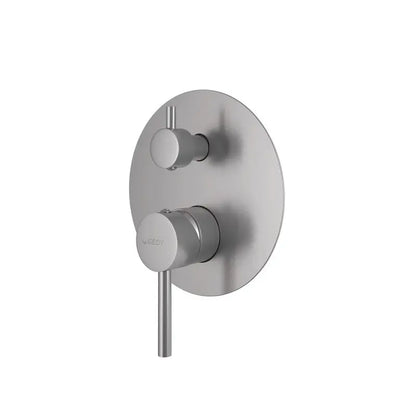 Miscelatore da incasso per doccia con deviatore Garda gun metal 16 x 16 x 5,1 cm