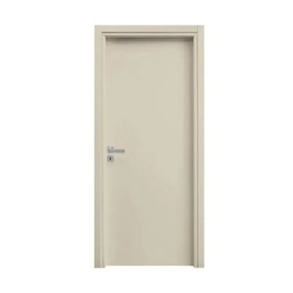 Porta battente modello A crema/rovere 90x210 cm MDF B02/03