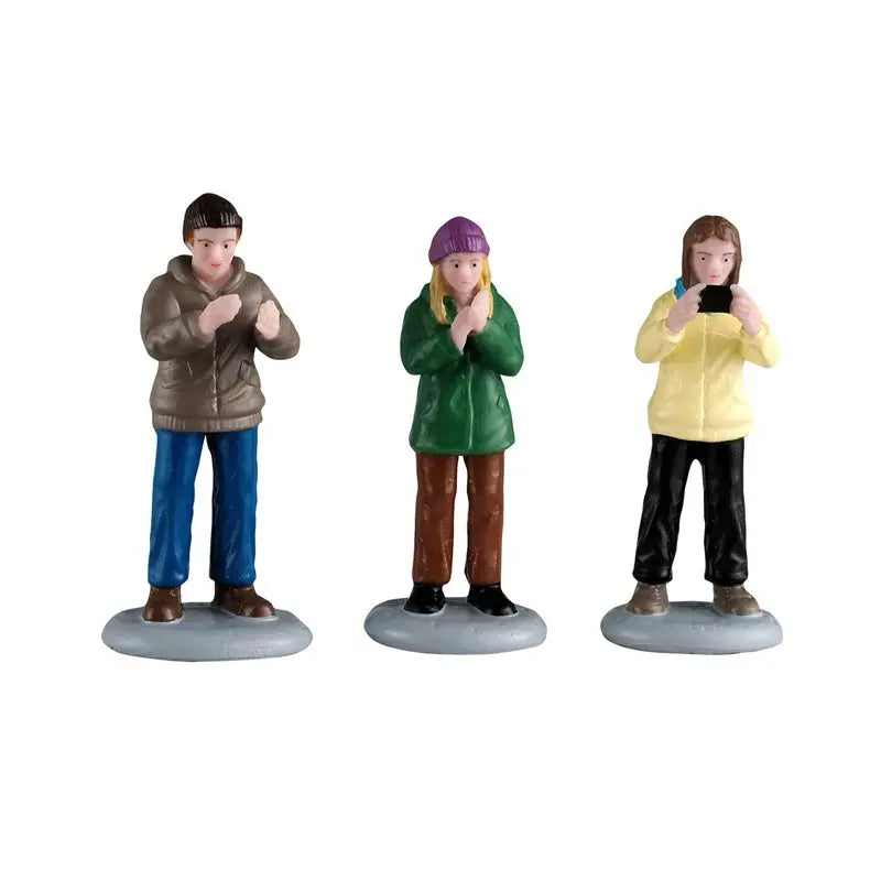Lemax Audience set 3 pezzi – Personaggi natalizi cm 2,3 x 8,1 x 6,3H
