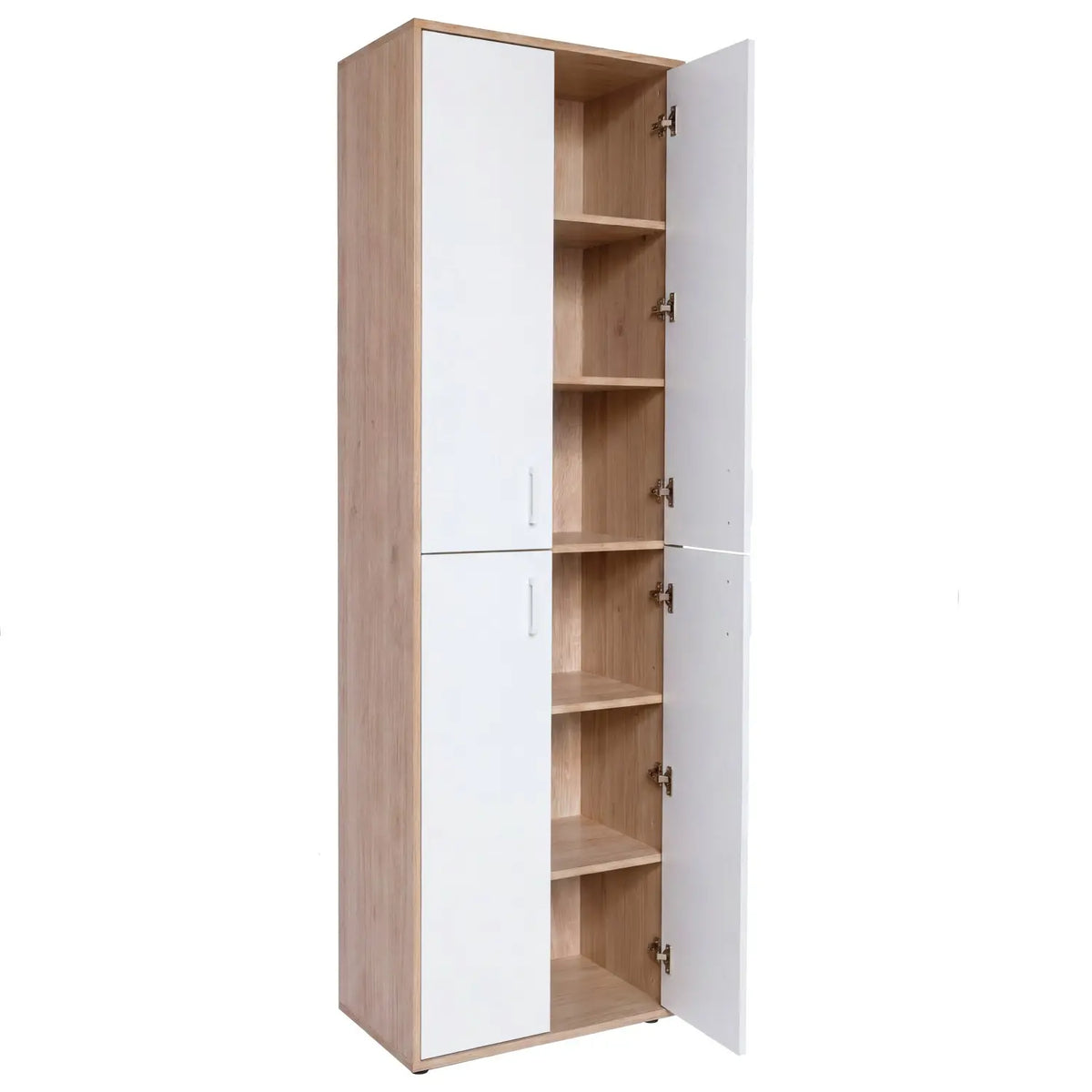 Armadio oak bianco 4 ante 60x34x180 cm