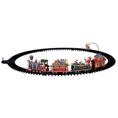 Treno natalizio Lemax The Starlight Express 113 × 65 × H12,5 cm a batteria