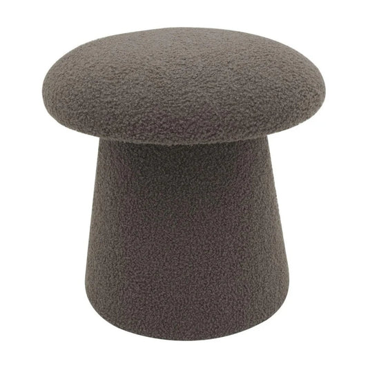 Pouf in tessuto Teddy Mushy tortora Ø 37x H 38 cm