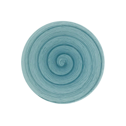 Piatto piano petrol Memento Table in ceramica dipinta a mano Ø 27,5 cm