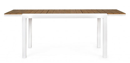 Tavolo allungabile 140-200x90 bianco in alluminio