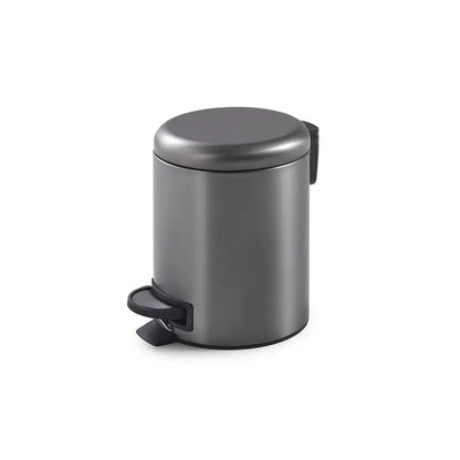 Portarifiuti 3 lt Potty gun metal 25,1 x 17,4 x 22,6 cm