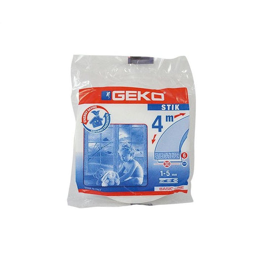 Parafreddo adesivo per porte e finestre 25 x 6 mm x 4 m bianco