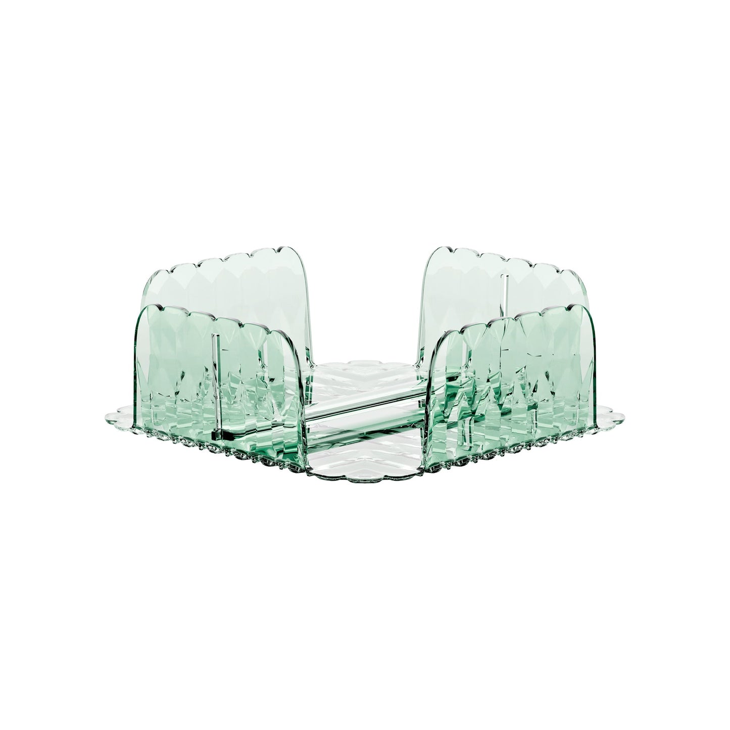 Portatovaglioli Vanity orizzontale colore verde matcha 20 x 20 x H 7,3 cm