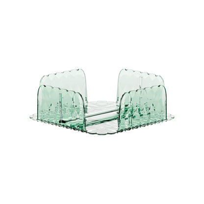 Portatovaglioli Vanity orizzontale colore verde matcha 20 x 20 x H 7,3 cm