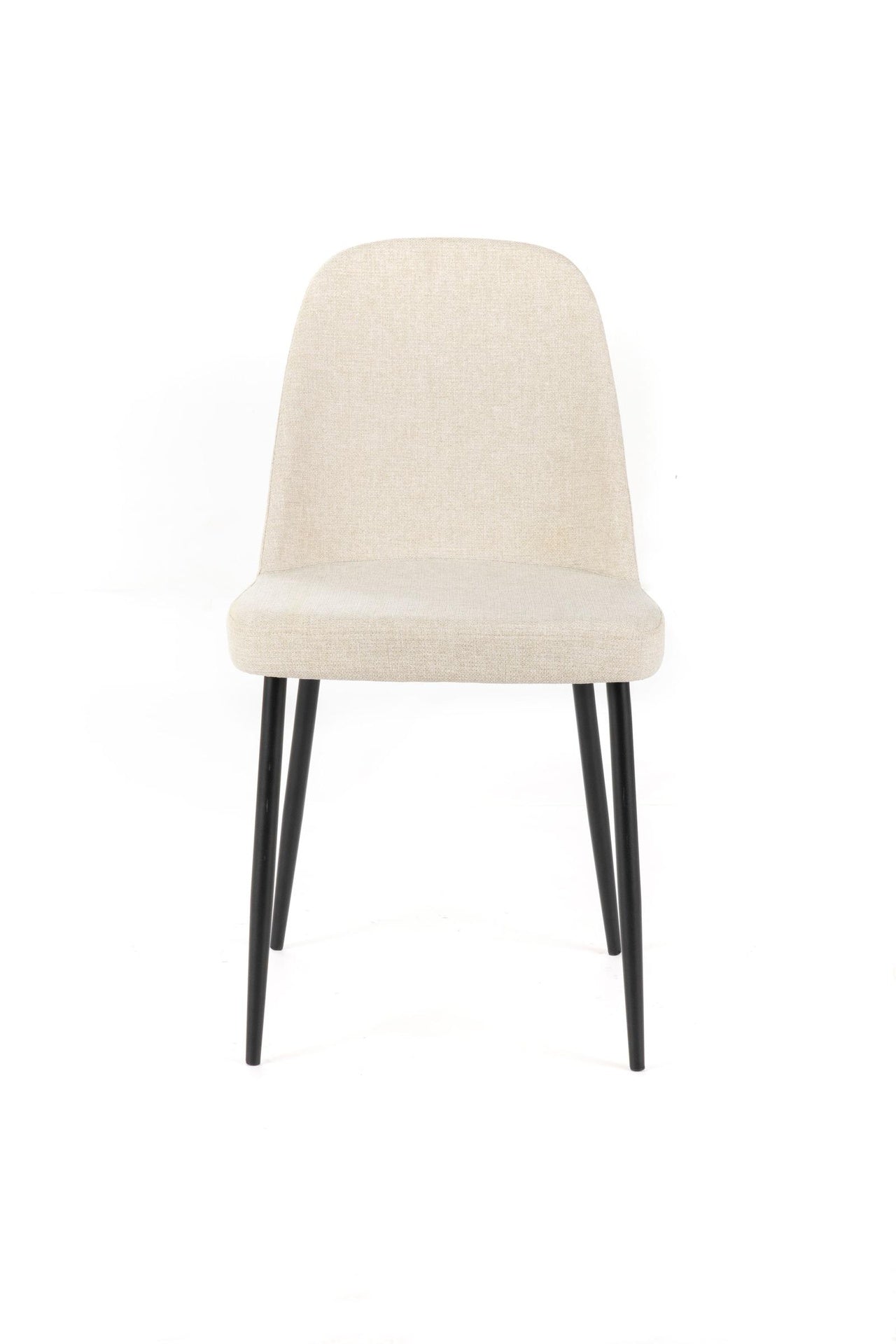 4x Sedia in Tessuto Beige 55x46xH.85 cm