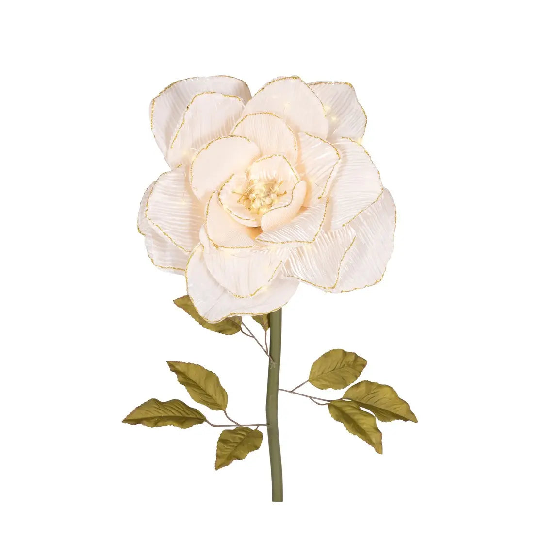 Rosa decorativa crema 40 × 40 × H120 cm