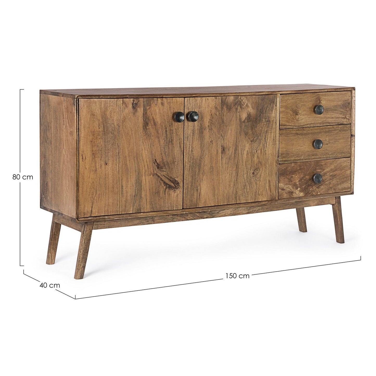 Credenza vintage 2 ante 3 cassetti Sylvester