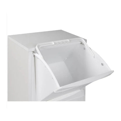 Mobile pattumiera 3 scomparti bianco cm 40x26x101h