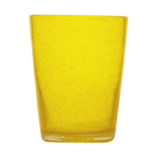 Bicchiere tumbler acqua yellow trasparent memento originale in vetro soffiato 0,25L
