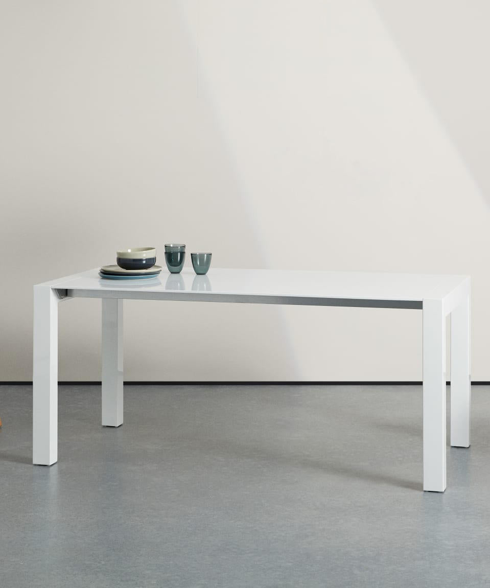 Tavolo Allungabile Bianco Elegante 170-2690