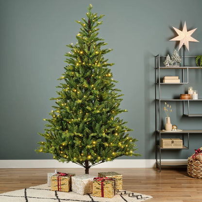 Albero di Natale Allison Pine verde con 430 LED Ø127 × H210 cm
