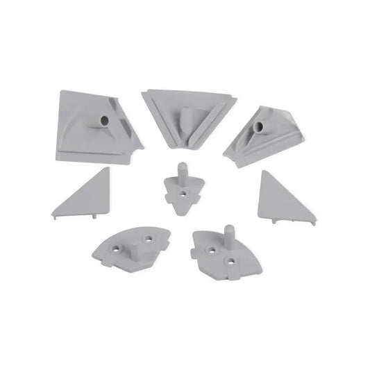 Kit accessori alzatine Plasline, Tecnoplastica, Grigia