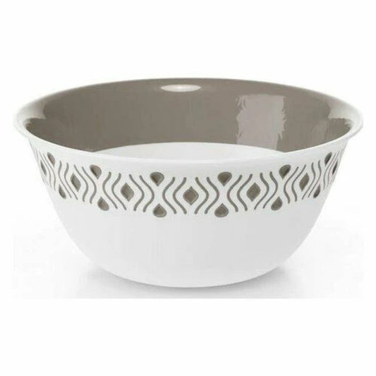 Insalatiera Tosca bianco/tortora cm 19