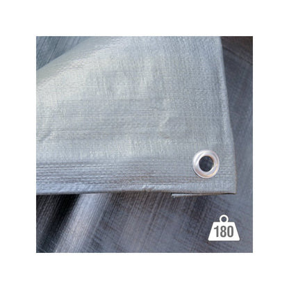 Telo occhiellato grigio 3x4 m