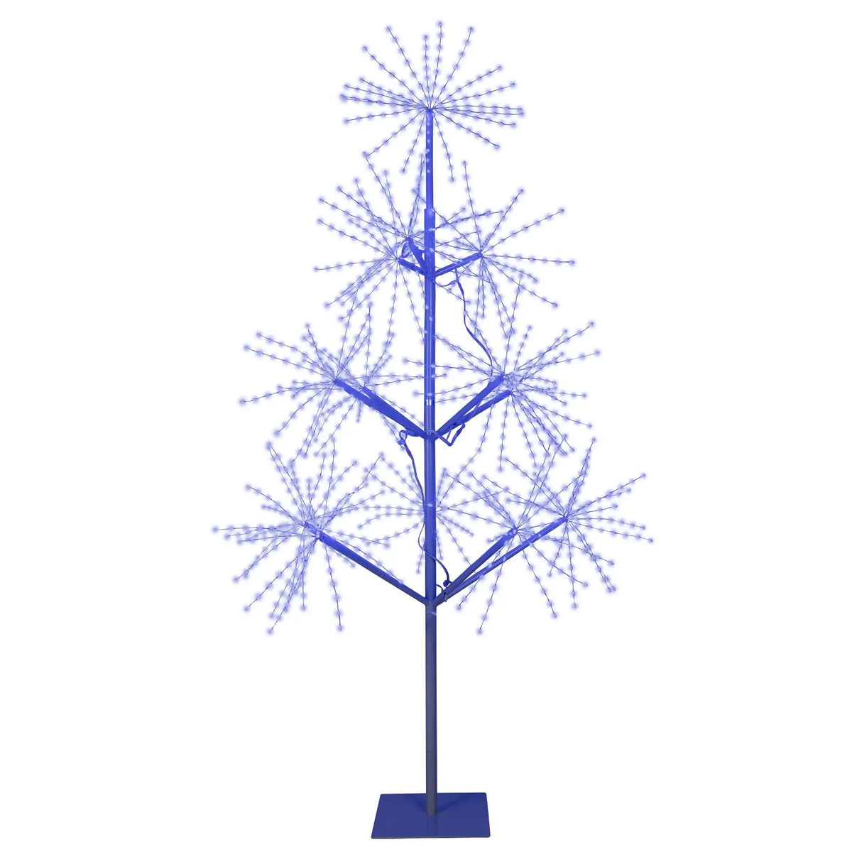 Albero di Natale con micro LED cangianti da esterno H180 cm