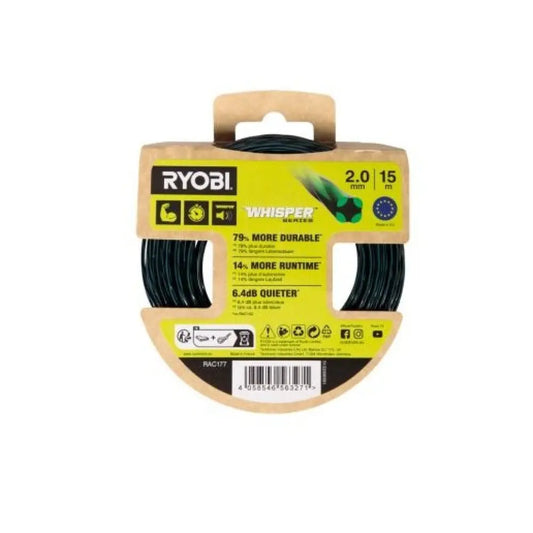 Filo tondo decespugliatore tagliabordi 2.0 mm x 15m RYOBI RAC177