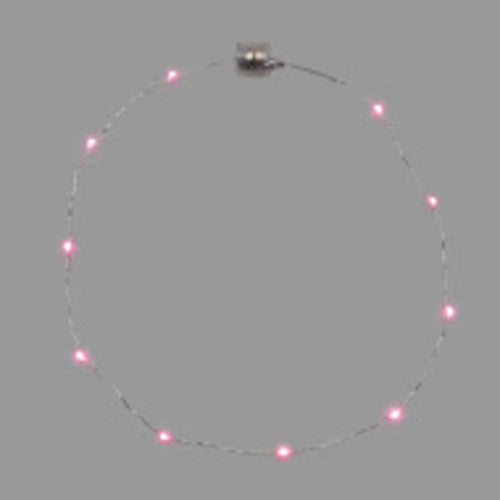 Collana MicroLED rosa Ø20cm, luce fissa