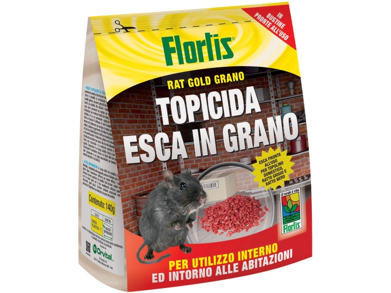 Topicida esca in grano 140 gr Flortis